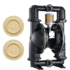 VEVOR Air Operated Double Diaphragm Pump, 158 GPM, 2 inch Inlet & Outlet Pneumatic Waste Oil Transfer Pump, Max 114 PSI, Aluminum Alloy Body, Air-Operated for Diesel, Grease, Kerosene, Gasoline & Oil
