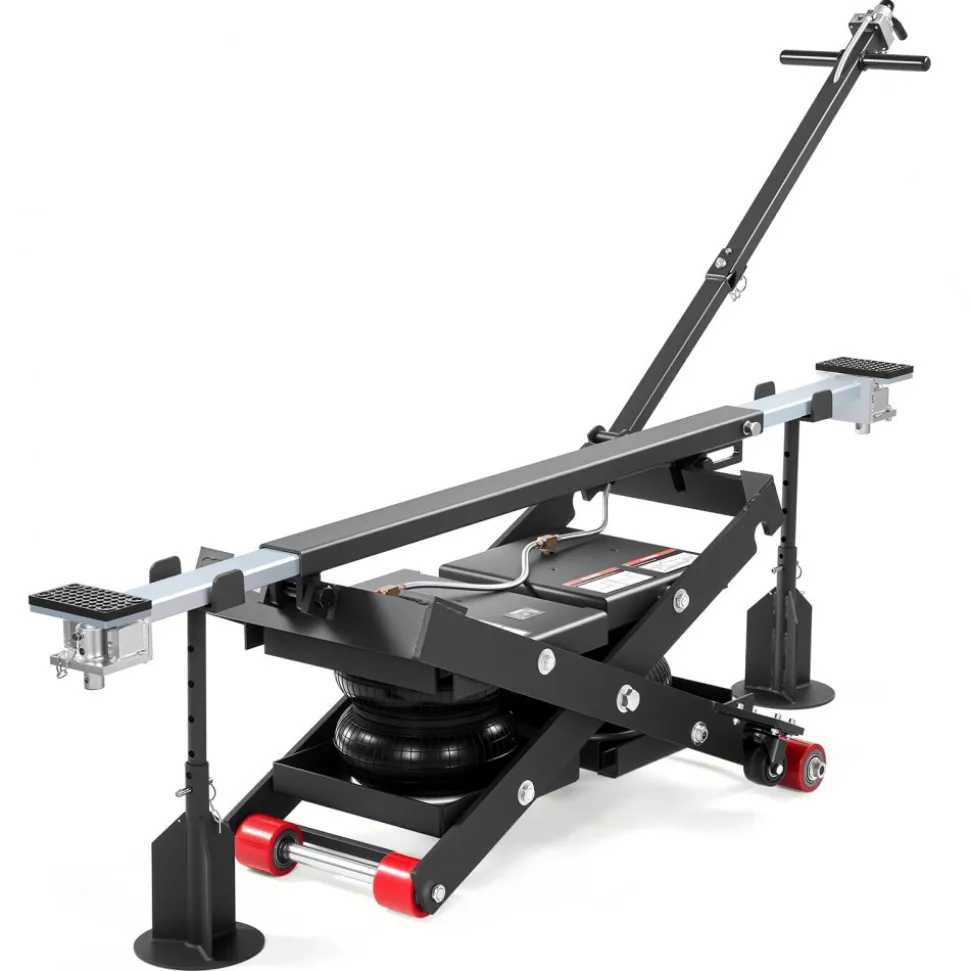 VEVOR Air Portable Car Lift, 6613 lbs/3 Ton Capacity, 21.7 inch Max Height, Adjustable Portable Air Car Lift with Airbag, Support Stands, Wheel Chocks, Rubber Pads, Heavy-Duty for Sedan SUV Pickup
