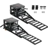 VEVOR Air Portable Car Lifts 2PCS, 11023 lbs/5 Ton Capacity, 12.6 inch Max Height, Pneumatic Ramp Jacks with Airbags, Wheel Chocks, Extension Ramps, Heightened Columns, Heavy-Duty for Sedan SUV Pickup