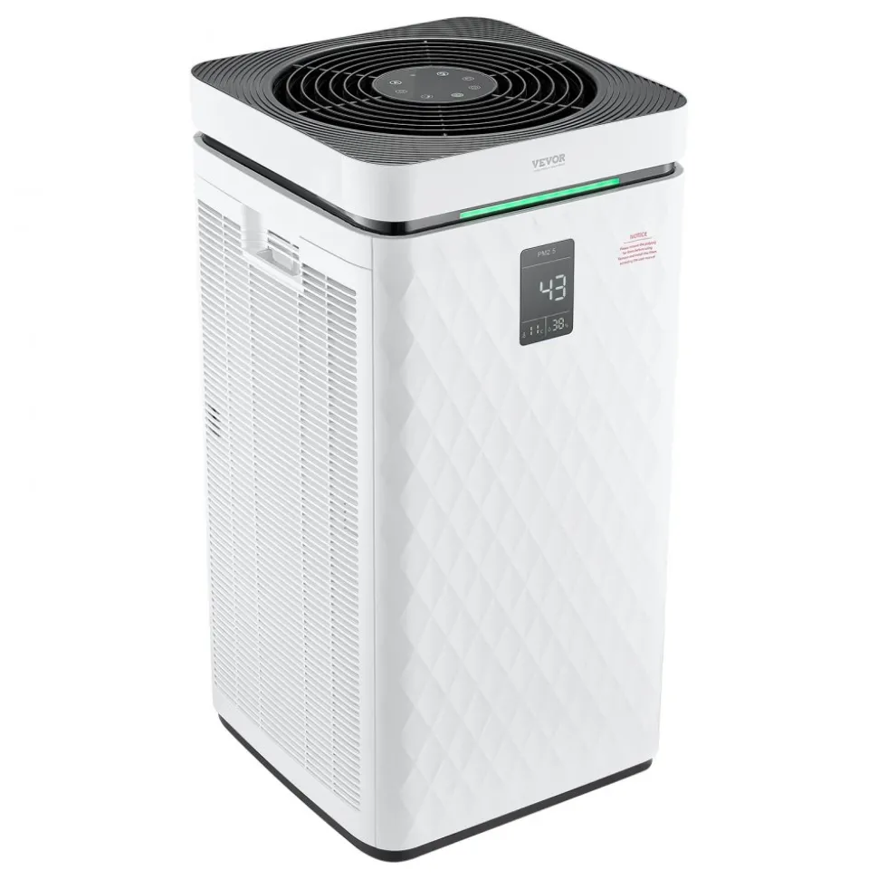 VEVOR Air Purifier, H13 HEPA Layer, 3139 ft²/h Smart Air Purifier with Speed Control & Child Lock Guard, Efficient Air Cleaner with Convenient Touch Panel & 23 dB Sleep Mode, Fit for Home & Office