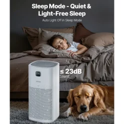 VEVOR Air Purifier, H13 HEPA Layer, 2018 ft²/h Smart Air Purifier with Speed Control & Child Lock Guard, Efficient Air Cleaner with Convenient Touch Panel & 23 dB Sleep Mode, Fit for Home & Office