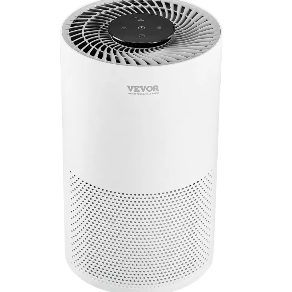 VEVOR Air Purifier, H13 HEPA Layer, 1200 ft²/h Smart Air Purifier with Speed Control & Child Lock Guard, Efficient Air Cleaner with Convenient Touch Panel & 23 dB Sleep Mode, Fit for Home & Office