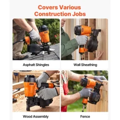VEVOR Air Roofing Nailer CN45C, 3/4