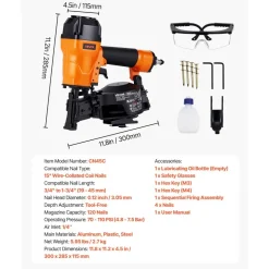 VEVOR Air Roofing Nailer CN45C, 3/4