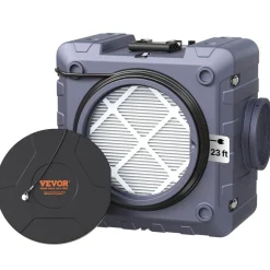 VEVOR Air Scrubber with 3-Stage Filtration, Stackable Negative Air Machine 550 CFM, Air Cleaner with MERV10, Carbon, H13 HEPA, for Home, Industrial and Commercial Use