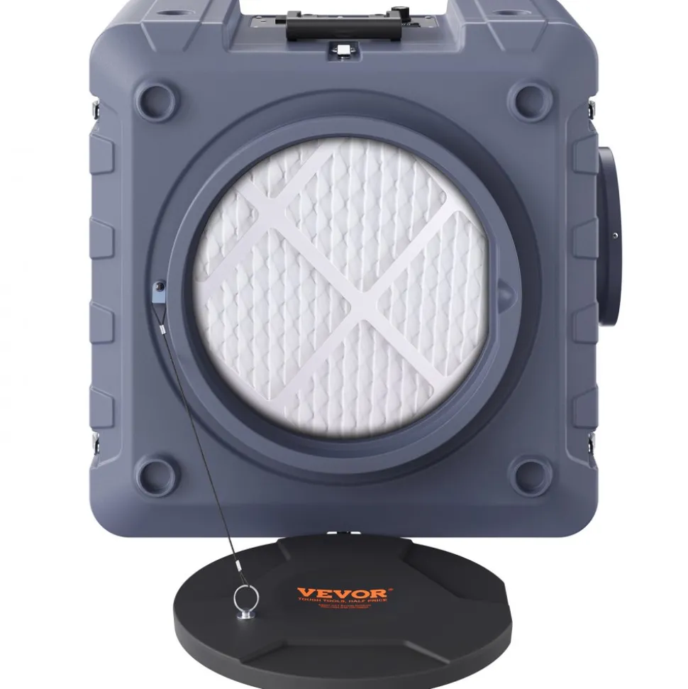 VEVOR Air Scrubber with 3-Stage Filtration, Stackable Negative Air Machine 550 CFM, Air Cleaner with MERV10, Carbon, H13 HEPA, for Home, Industrial and Commercial Use