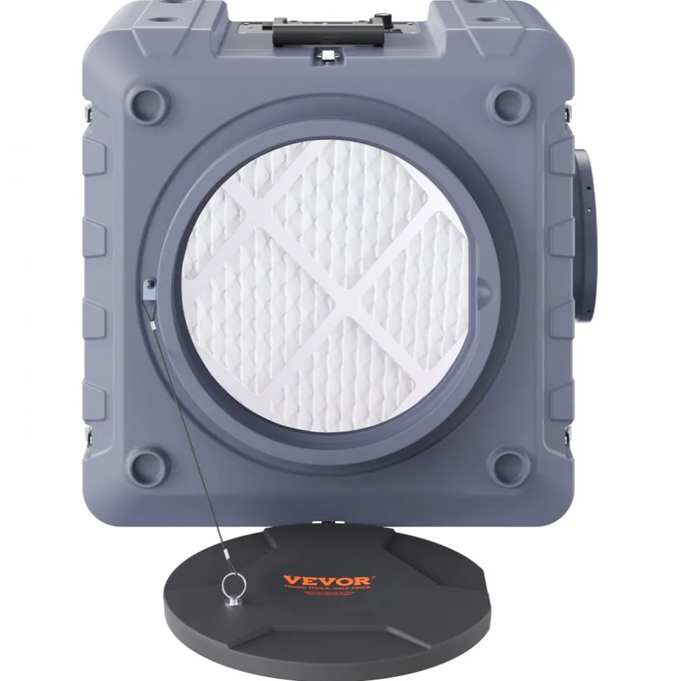 VEVOR Air Scrubber with 3-Stage Filtration, Stackable Negative Air Machine 550 CFM, Air Cleaner with MERV10, Carbon, H13 HEPA, for Home, Industrial and Commercial Use