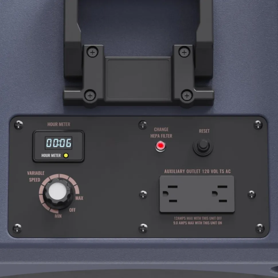 VEVOR Air Scrubber with 3-Stage Filtration, Stackable Negative Air Machine 550 CFM, Air Cleaner with MERV10, Carbon, H13 HEPA, for Home, Industrial and Commercial Use