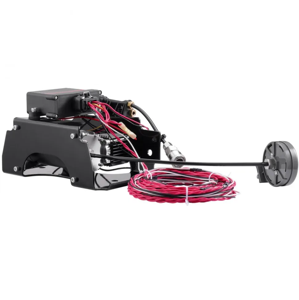 VEVOR Air Shock Controller Kit, 12V 100PSI Wireless On Board Air Compressor System, App or Remote Control Air Ride Suspension Compressor Kit with Single Path System, Inflator & Air Line for Truck Van