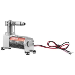 VEVOR Air Shock Controller Kit, 12V 100PSI On Board Air Compressor System, Air Ride Suspension Compressor Kit with Single Path System, Pressure Gauge & Air Line for Trucks Vans
