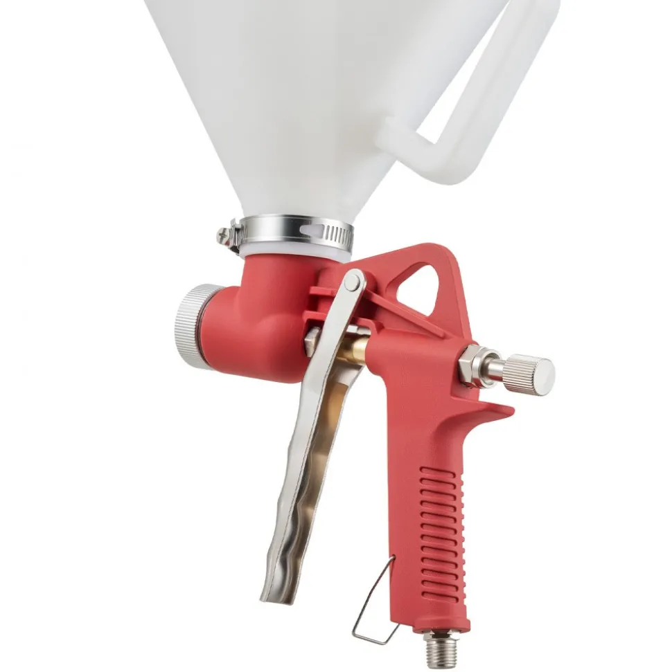 VEVOR Air Texture Spray Gun, 1.45 Gallon Air Hopper Spray Gun, Professional Drywall Texture Painting Sprayer with 3 Nozzles (3.5mm, 6mm, 8mm) for Popcorn, Knockdown, Orange Peel Textures