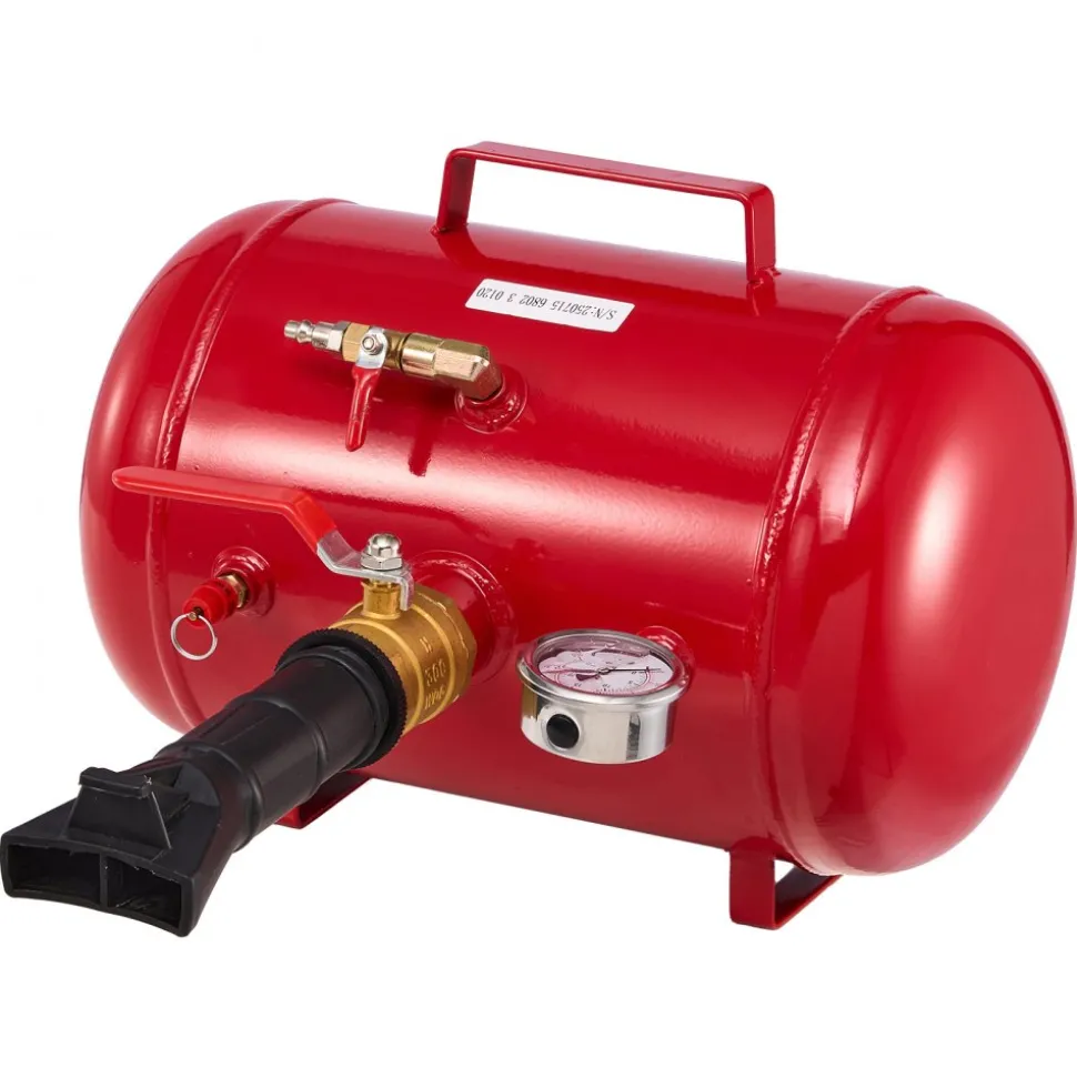 VEVOR Air Tire Bead Seater, 5 Gal / 18.9 L, Heavy Duty Tire Bead Blaster Tool, 87-116 PSI Operating Pressure, Air Trigger Seating Inflator for Pickup, Truck, ATV, Jeep, Van, Lawn Tractor, RV, Red