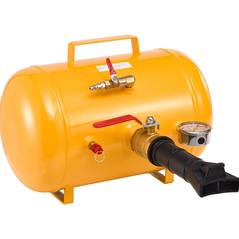 VEVOR Air Tire Bead Seater, 5 Gal / 18.9 L, Heavy Duty Tire Bead Blaster Tool, 87-116 PSI Operating Pressure, Air Trigger Seating Inflator for Pickup, Truck, ATV, Jeep, Van, Lawn Tractor, RV, Yellow