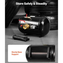 VEVOR Air Tire Bead Seater, 5 Gal / 18.9 L, Heavy Duty Tire Bead Blaster Tool, 87-116 PSI Operating Pressure, Air Trigger Seating Inflator for Pickup, Truck, ATV, Jeep, Van, Lawn Tractor, RV, Black