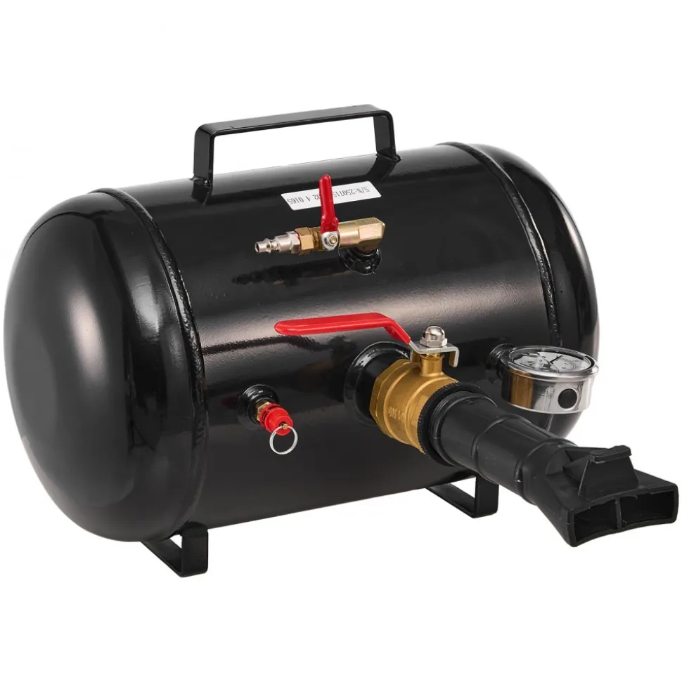 VEVOR Air Tire Bead Seater, 5 Gal / 18.9 L, Heavy Duty Tire Bead Blaster Tool, 87-116 PSI Operating Pressure, Air Trigger Seating Inflator for Pickup, Truck, ATV, Jeep, Van, Lawn Tractor, RV, Black