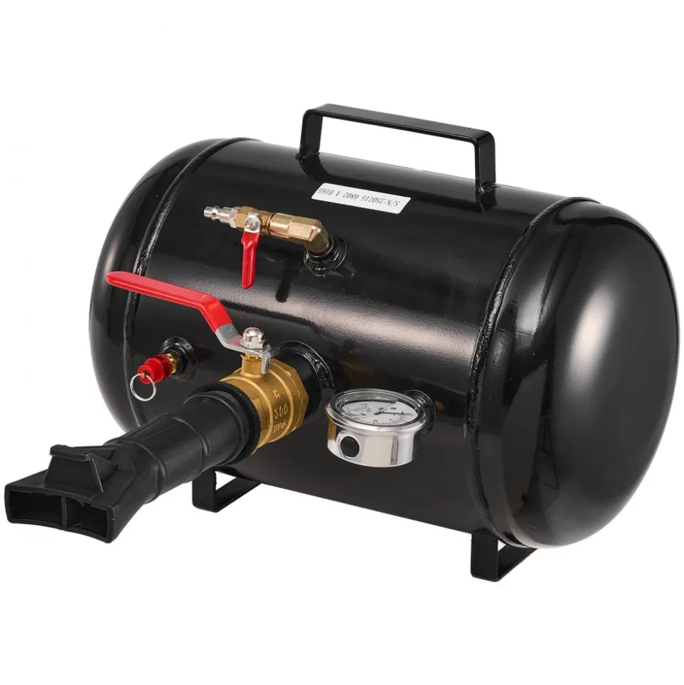 VEVOR Air Tire Bead Seater, 5 Gal / 18.9 L, Heavy Duty Tire Bead Blaster Tool, 87-116 PSI Operating Pressure, Air Trigger Seating Inflator for Pickup, Truck, ATV, Jeep, Van, Lawn Tractor, RV, Black