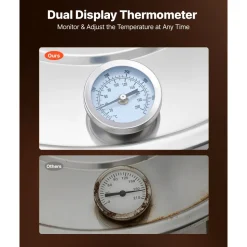VEVOR Alcohol Still, 13.2 GAL/ 50L Alcohol Distiller with Thumper Keg, Dual-scale Thermometer, and Water Pump, Home Brewing Kit for DIY Whiskey Wine Brandy
