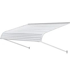 VEVOR Aluminum Awning 60 x 42 in, Durable Window Awning Door Canopy, Lightweight and Stable Aluminum Awnings for Doors Exterior Rain Snow Sunlight Protection for Door Entrance Windows Patio Porch