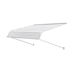 VEVOR Aluminum Awning 48 x 42 in, Durable Window Awning Door Canopy, Lightweight and Stable Aluminum Exterior Awnings Rain Snow Sunlight Protection for Door Entrance Windows Patio Porch