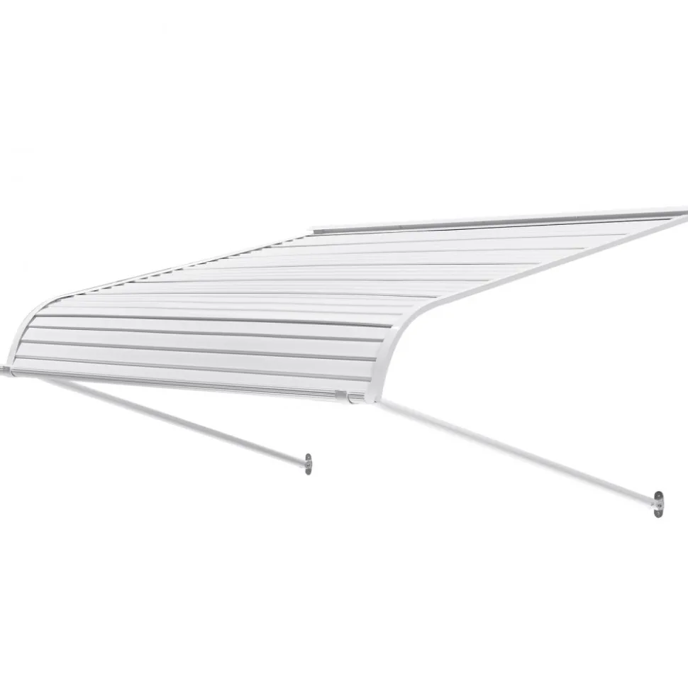 VEVOR Aluminum Awning 48 x 42 in, Durable Window Awning Door Canopy, Lightweight and Stable Aluminum Exterior Awnings Rain Snow Sunlight Protection for Door Entrance Windows Patio Porch