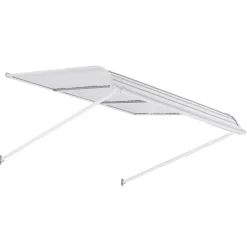 VEVOR Aluminum Awning 48 x 42 in, Durable Window Awning Door Canopy, Lightweight and Stable Aluminum Exterior Awnings Rain Snow Sunlight Protection for Door Entrance Windows Patio Porch
