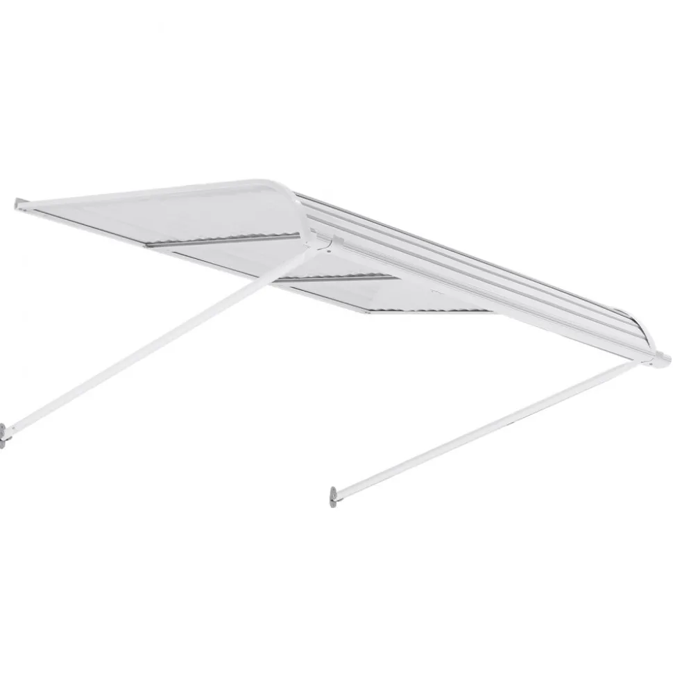 VEVOR Aluminum Awning 48 x 42 in, Durable Window Awning Door Canopy, Lightweight and Stable Aluminum Exterior Awnings Rain Snow Sunlight Protection for Door Entrance Windows Patio Porch
