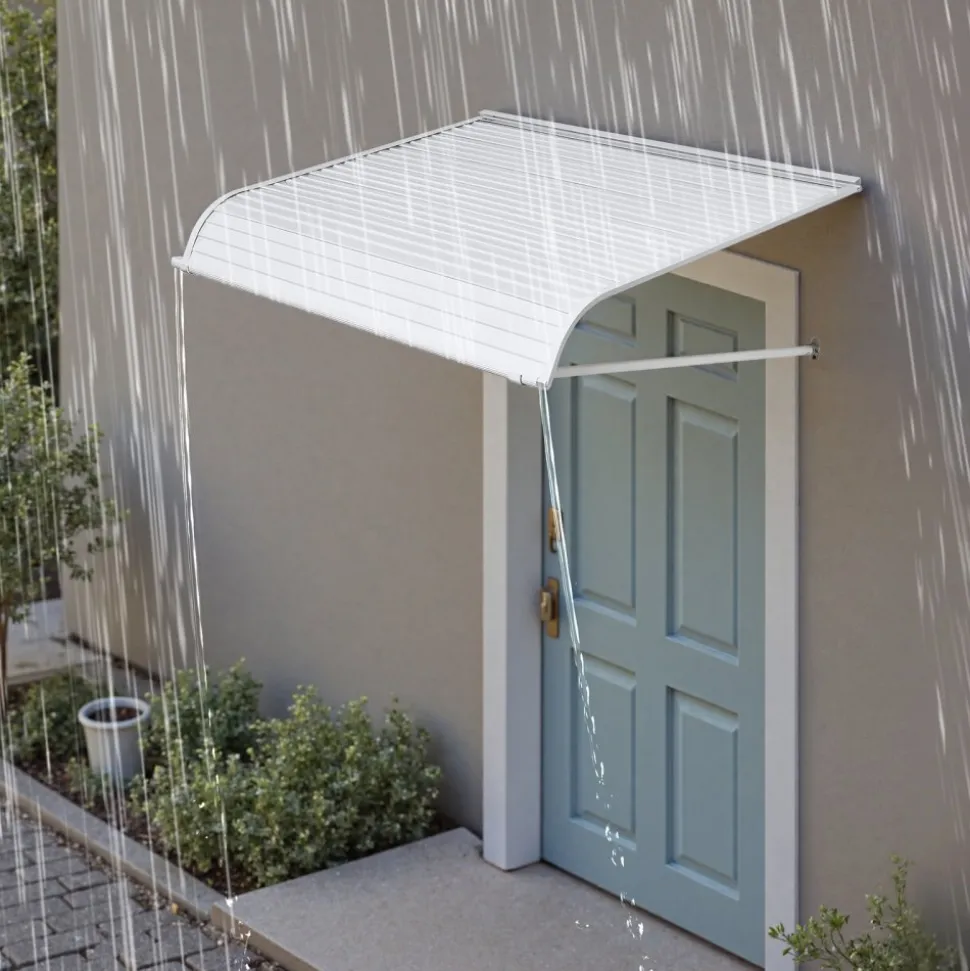VEVOR Aluminum Awning 48 x 42 in, Durable Window Awning Door Canopy, Lightweight and Stable Aluminum Exterior Awnings Rain Snow Sunlight Protection for Door Entrance Windows Patio Porch