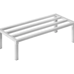 VEVOR Aluminum Dunnage Rack, 48” x 20” Commercial Food Floor Rack, 12” Off the Floor, 1800 lbs Capacity All-Welded Aluminum Storage Rack, for Storage in Restaurants, Kitchens, Garages and Vehicles