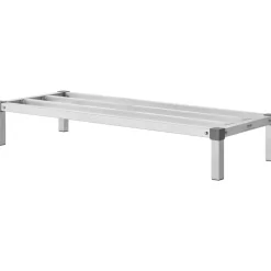 VEVOR Aluminum Dunnage Rack, 48” x 20” Commercial Food Floor Rack, 8” Off the Floor, 1000 lbs Capacity All-Welded Aluminum Storage Rack, for Storage in Restaurants, Kitchens, Garages and Vehicles
