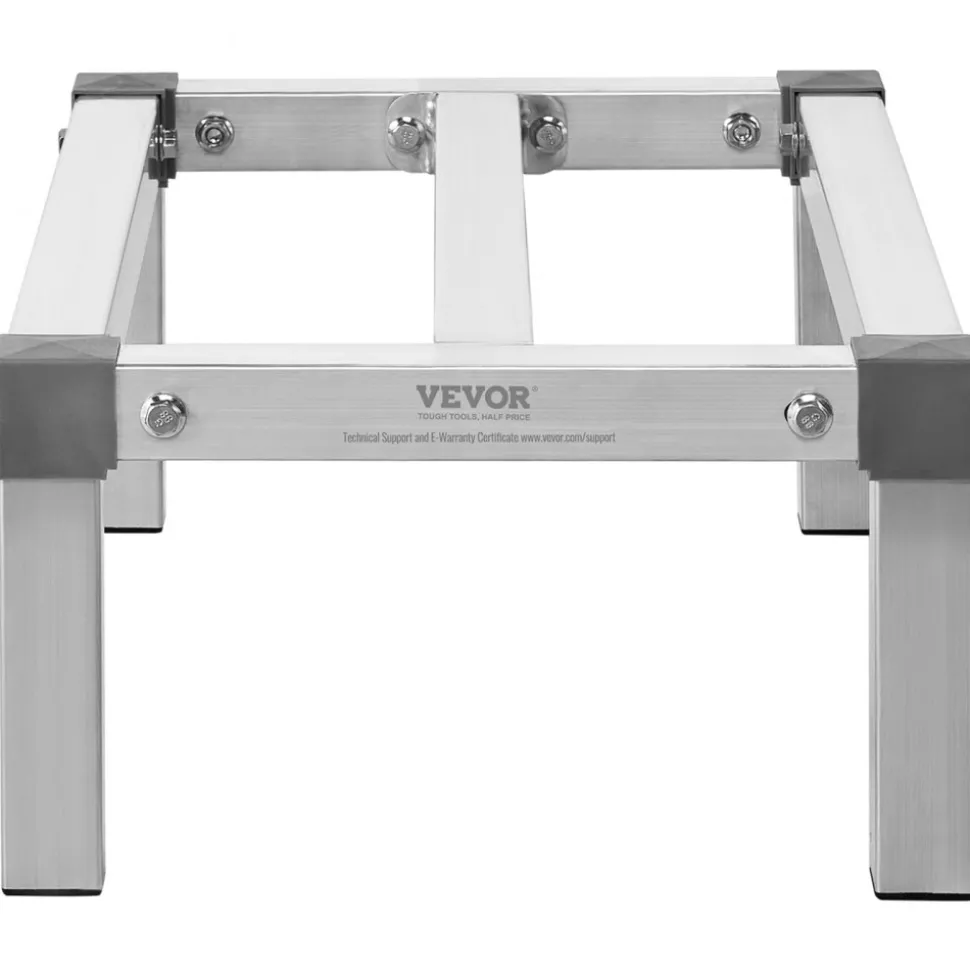 VEVOR Aluminum Dunnage Rack, 48” x 14” Commercial Food Floor Rack, 8” Off the Floor, 1000 lbs Capacity All-Welded Aluminum Storage Rack, for Storage in Restaurants, Kitchens, Garages and Vehicles