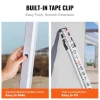 VEVOR Aluminum Grade Rod, 16-Feet/10ths 4 Sections Telescopic Measuring Rod,Double-Sided Scale 1/10ft Leveling Rod Stick,Aluminum Alloy Survey Rod w/ Bubble Level &Carrying Bag for Houses,Walls,Floors