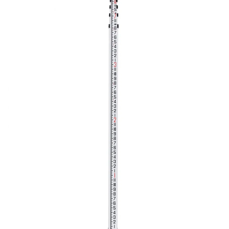 VEVOR Aluminum Grade Rod, 14-Feet/8ths 4 Sections Telescopic Measuring Rod, Double-Sided Scale 1/8in Leveling Rod Stick, Aluminum Alloy Survey Rod w/ Bubble Level &Carrying Bag for Houses,Walls,Floors