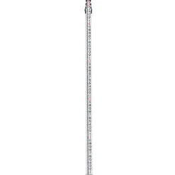 VEVOR Aluminum Grade Rod, 16-Feet/8ths 4 Sections Telescopic Measuring Rod,Double-Sided Scale 1/8in Leveling Rod Stick,Aluminum Alloy Survey Rod with Bubble Level &Carrying Bag for Houses,Walls,Floors