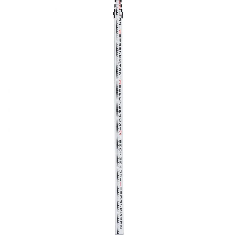 VEVOR Aluminum Grade Rod, 16-Feet/8ths 4 Sections Telescopic Measuring Rod,Double-Sided Scale 1/8in Leveling Rod Stick,Aluminum Alloy Survey Rod with Bubble Level &Carrying Bag for Houses,Walls,Floors
