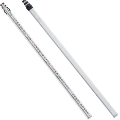 VEVOR Aluminum Grade Rod, 16-Feet/8ths 4 Sections Telescopic Measuring Rod,Double-Sided Scale 1/8in Leveling Rod Stick,Aluminum Alloy Survey Rod with Bubble Level &Carrying Bag for Houses,Walls,Floors