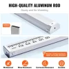 VEVOR Aluminum Grade Rod, 14-Feet/10ths 6 Sections Telescopic Measuring Rod,Double-Sided Scale 1/10 ft Leveling Rod Stick,Aluminum Alloy Survey Rod w/ Bubble Level&Carrying Bag for Houses,Walls,Floors
