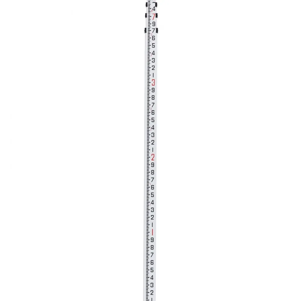VEVOR Aluminum Grade Rod, 14-Feet/10ths 6 Sections Telescopic Measuring Rod,Double-Sided Scale 1/10 ft Leveling Rod Stick,Aluminum Alloy Survey Rod w/ Bubble Level&Carrying Bag for Houses,Walls,Floors