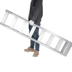 VEVOR Aluminum Ramps, 6800 lbs, Heavy-duty Ramps with Top Hook Attaching End, Universal Loading Ramp for Motorcycle, Tractor, ATV/UTV, Trucks, Lawn Mower, 72
