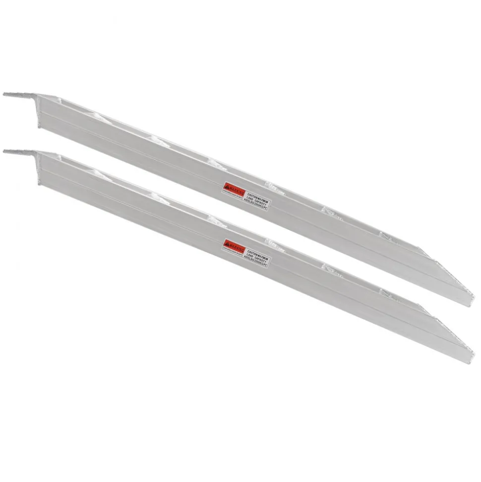 VEVOR Aluminum Ramps, 6800 lbs, Heavy-duty Ramps with Top Hook Attaching End, Universal Loading Ramp for Motorcycle, Tractor, ATV/UTV, Trucks, Lawn Mower, 72"L x 15"W, 2Pcs