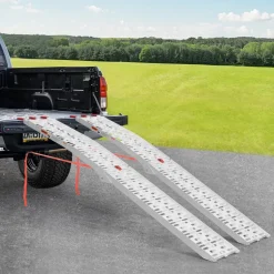 VEVOR Aluminum Ramps, 1000 lbs, 1Pcs Heavy-duty Ramps with Wider Ramp Surface, Universal Stable Loading Ramp with Handles, Fit for Motorcycle, Electric Bicycle, Bicycle, etc.