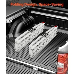 VEVOR Aluminum Ramps, 1000 lbs, 1Pcs Heavy-duty Ramps with Wider Ramp Surface, Universal Stable Loading Ramp with Handles, Fit for Motorcycle, Electric Bicycle, Bicycle, etc.