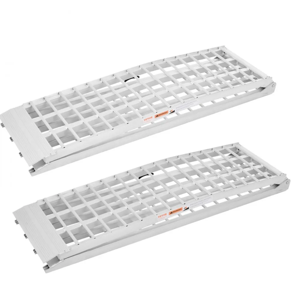 VEVOR Aluminum Ramps, 2000 lbs, 2Pcs Heavy-duty Ramps with Wider Ramp Surface, Universal Stable Loading Ramp with Handles, Fit for ATV, UTV, Motorcycle, Electric Bicycle, etc.