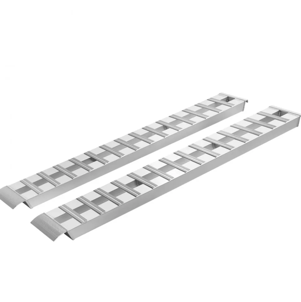 VEVOR Aluminum Trailer Ramps, 2PCS 96 x 15 in, Heavy-Duty Truck Ramp Set, 10000LBS Combined Capacity ATV Loading Ramps for Pickup Trucks, Motorcycles, Lawn Mowers, Cars, Farm Tractors, Carts