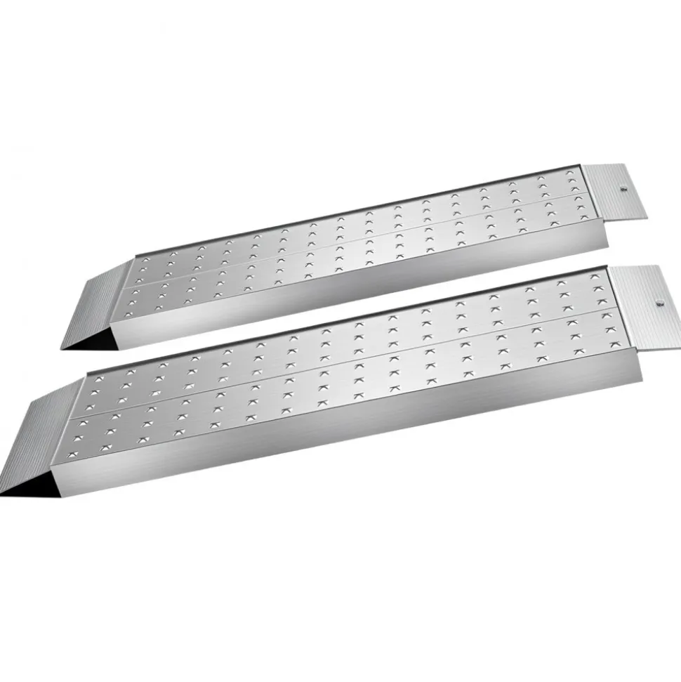 VEVOR Aluminum Trailer Ramps, 2PCS 39 x 12 in, Heavy-Duty ATV Ramp Set with Anti-Slip Plates, 3000LBS Combined Capacity Loading Ramps for Motorcycles, Lawn Mowers, Farm Tractors, Carts