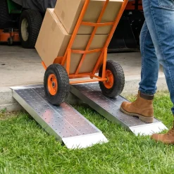 VEVOR Aluminum Trailer Ramps, 2PCS 39 x 12 in, Heavy-Duty ATV Ramp Set with Anti-Slip Plates, 3000LBS Combined Capacity Loading Ramps for Motorcycles, Lawn Mowers, Farm Tractors, Carts