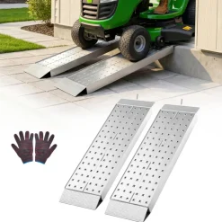 VEVOR Aluminum Trailer Ramps, 2PCS 39 x 12 in, Heavy-Duty ATV Ramp Set with Anti-Slip Plates, 3000LBS Combined Capacity Loading Ramps for Motorcycles, Lawn Mowers, Farm Tractors, Carts