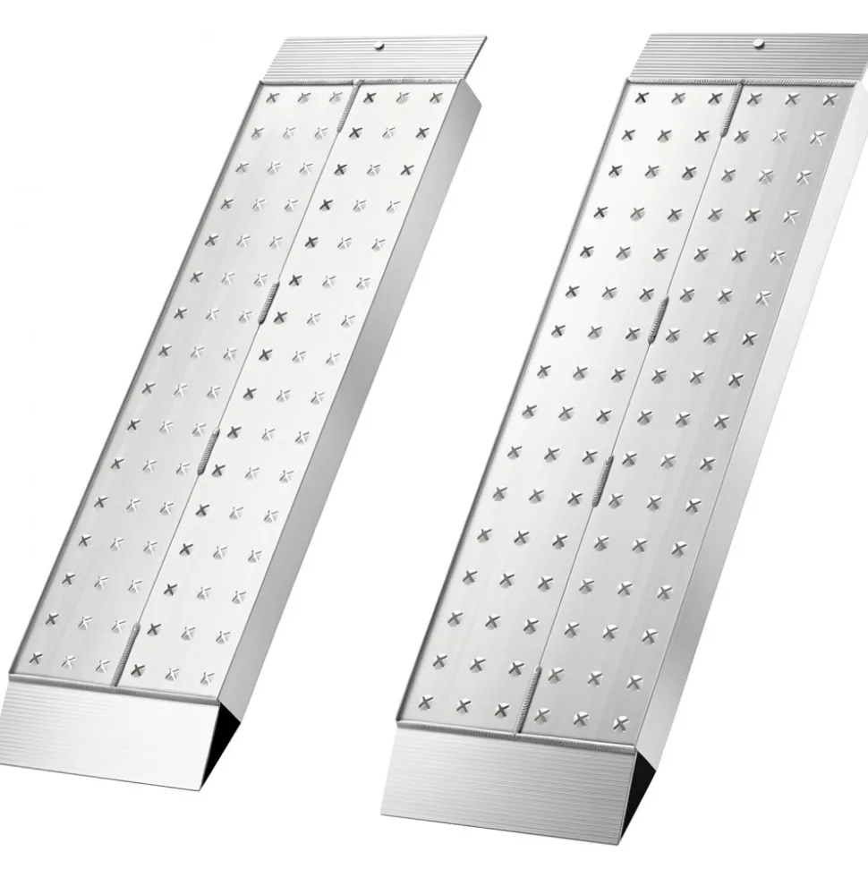 VEVOR Aluminum Trailer Ramps, 2PCS 39 x 12 in, Heavy-Duty ATV Ramp Set with Anti-Slip Plates, 3000LBS Combined Capacity Loading Ramps for Motorcycles, Lawn Mowers, Farm Tractors, Carts