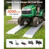 VEVOR Aluminum Trailer Ramps, 2PCS 55 x 12 in, Heavy-Duty ATV Ramp Set with Anti-Slip Plates, 3000LBS Combined Capacity Loading Ramps for Motorcycles, Lawn Mowers, Farm Tractors, Carts
