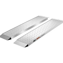 VEVOR Aluminum Trailer Ramps, 2PCS 55 x 12 in, Heavy-Duty ATV Ramp Set with Anti-Slip Plates, 3000LBS Combined Capacity Loading Ramps for Motorcycles, Lawn Mowers, Farm Tractors, Carts
