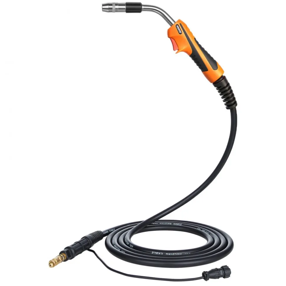 VEVOR 250A MIG Welding Gun with 15FT Cable, Replacement for Lincoln Magnum Pro 250L - with 7PCS Mig Welding Contact Tips